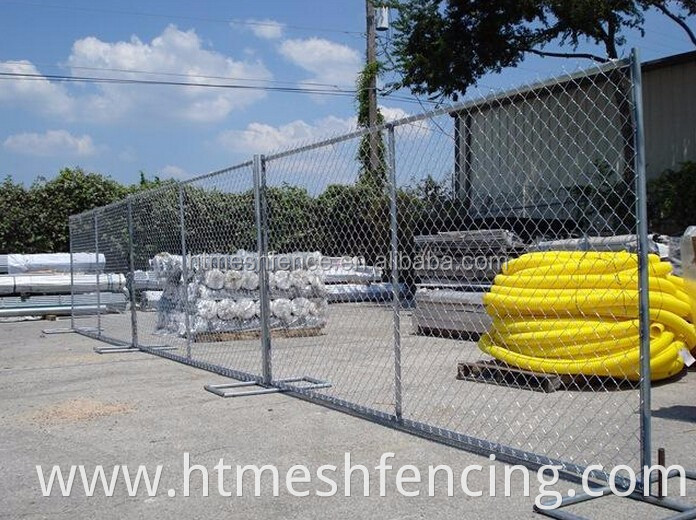 Wholesale galvanized construction 2100*2400 mm temporary chain link fence